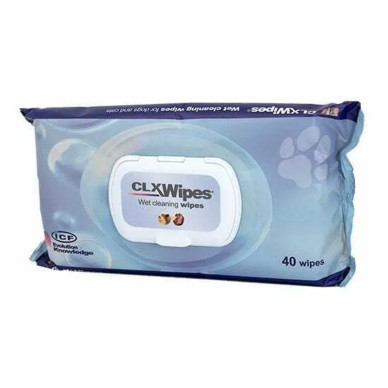 Șervețele Umede Antibacteriene ICF CLX – Pentru Câini și Pisici – 40 bucăți